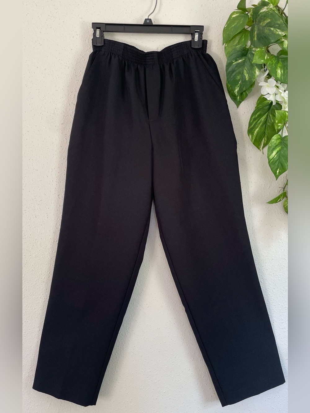 Bobbie Brooks Black Women's Trousers with Elastic Waist